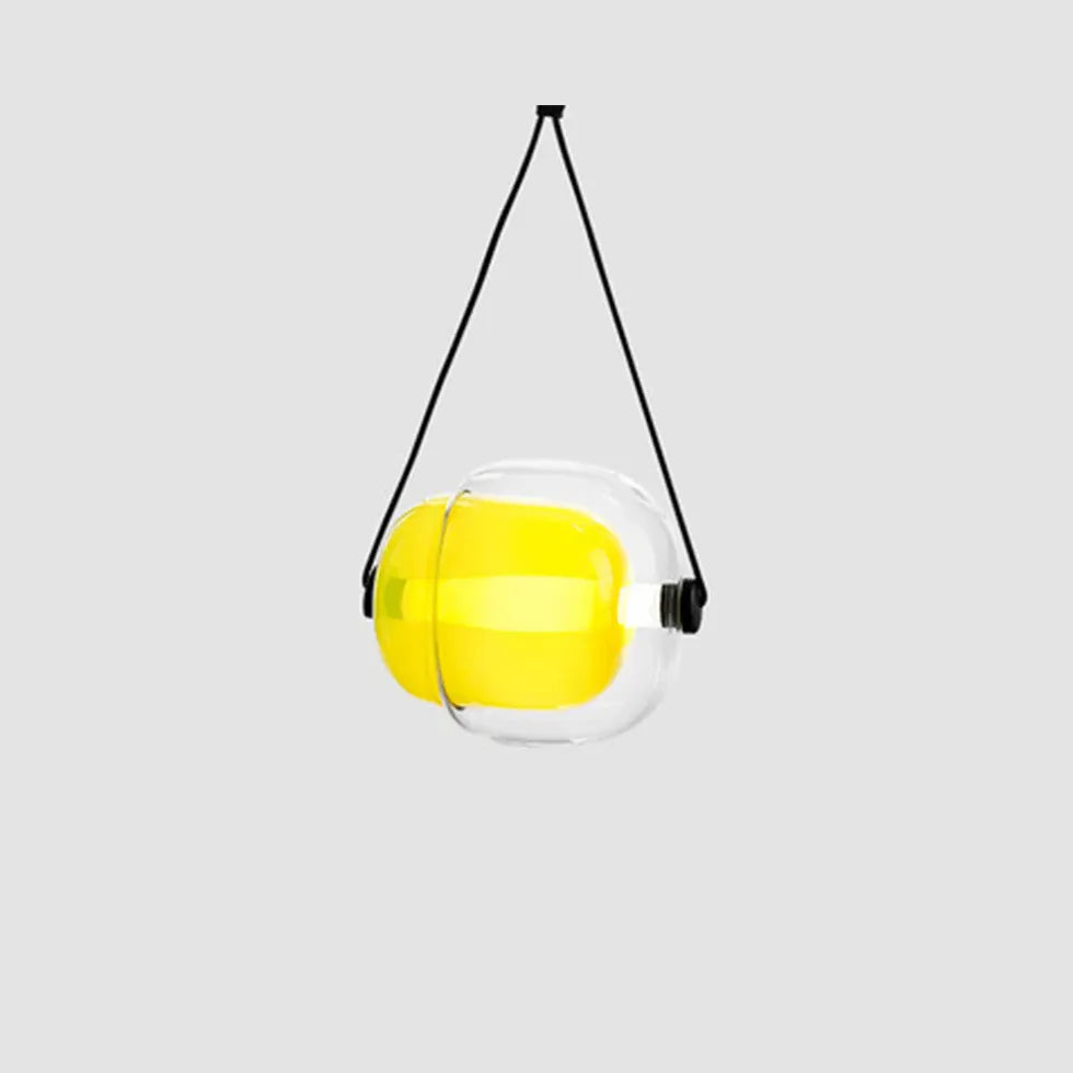 Spherical Modern Transparent Glass Pendant Light