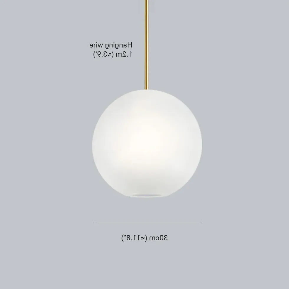 Bubble Clear Glass Gold Pendant Light