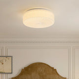 Folding Fan Bedroom White Flush Ceiling Lights