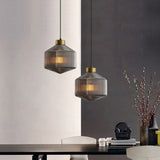 Polygonal Glass Translucent Modern Pendant Light