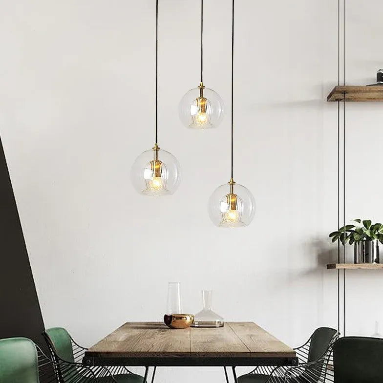 Transparent Bubbles Modern Dining Room Pendant Light