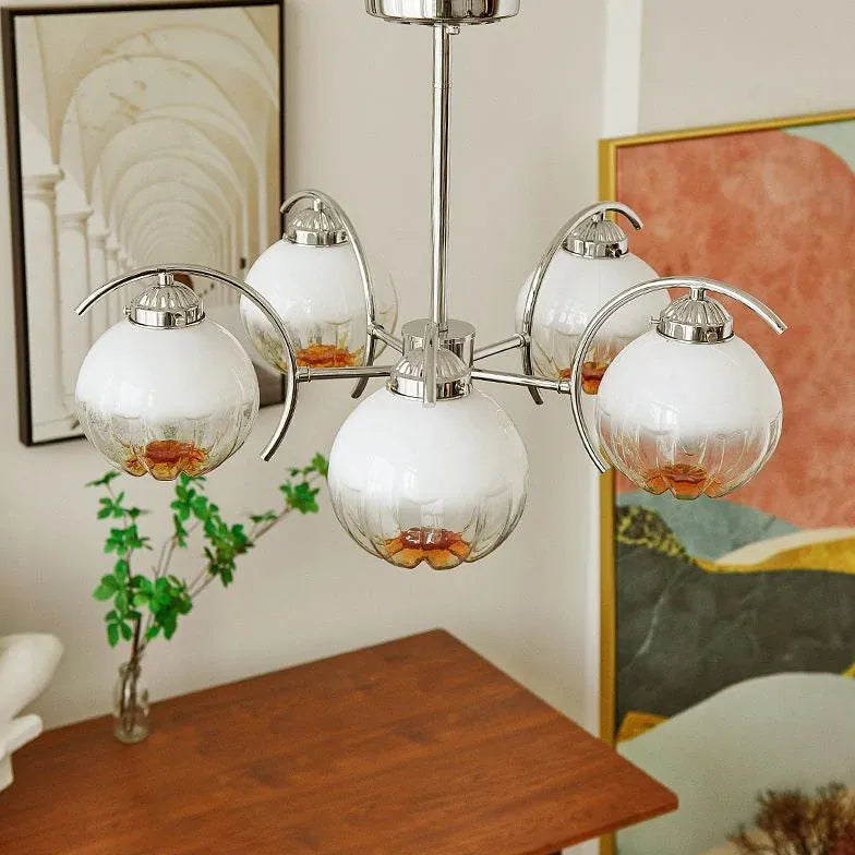 Luxury Multi-Light Vintage Glass Pendant Light