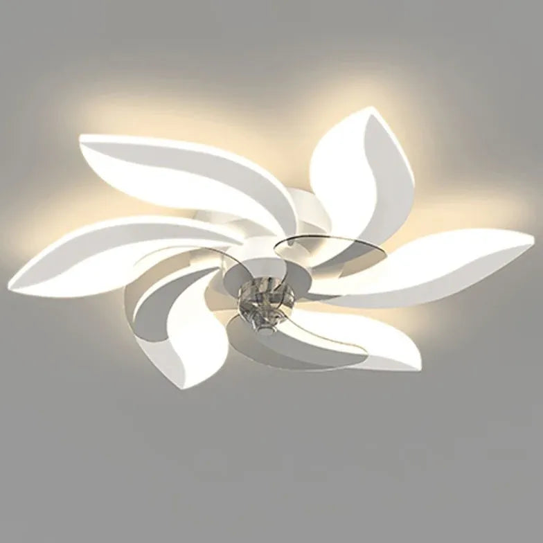 Luxury a forma di fiori a forma di fiori Luce ventilatore a soffitto moderno