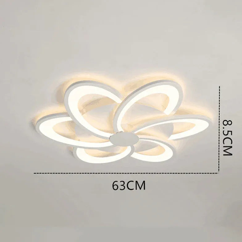 Flower-Shaped Modern White Bedroom Ceiling Light