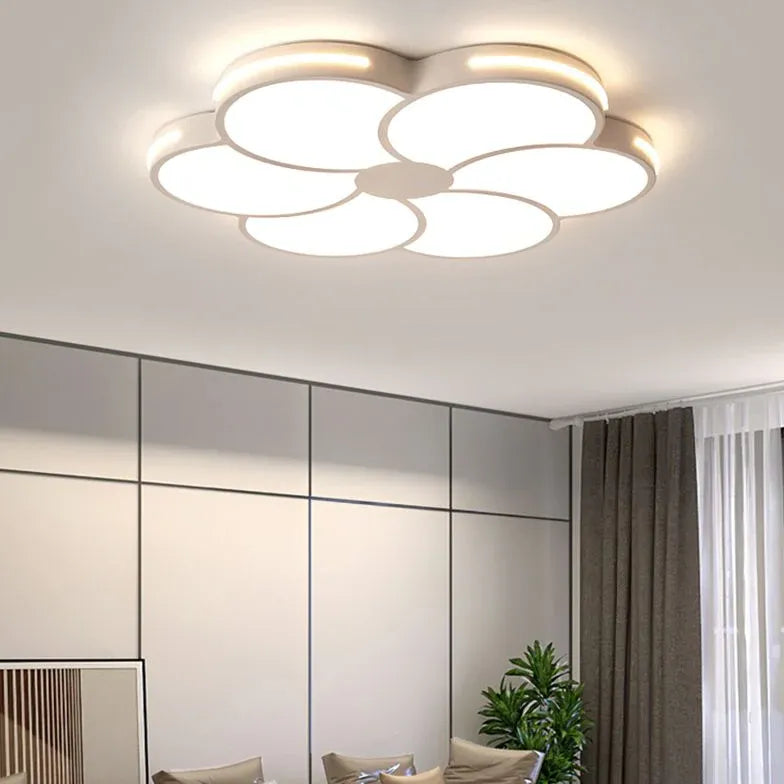 Flower-Shaped White LED Pendant Light