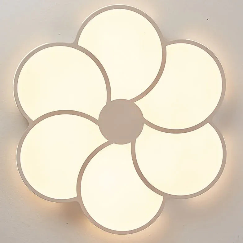 Luce a ciondolo a LED bianco a forma di fiori