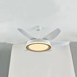 Pala Ventilatore Con Luce Elegante Moderno Bianco