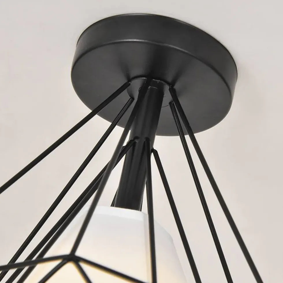 Industrial Style Geometry Modern Flush Ceiling Lights