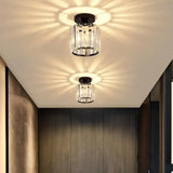 Plafoniera in Cristallo LED Design Moderno per Corridoio