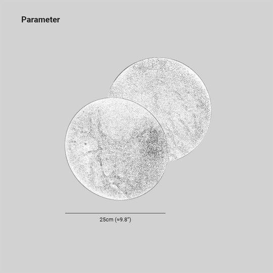 Lampada Da Muro Design Led Luna Piena Oro