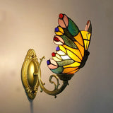 Tiffany Wall Sconce Butterfly Glass