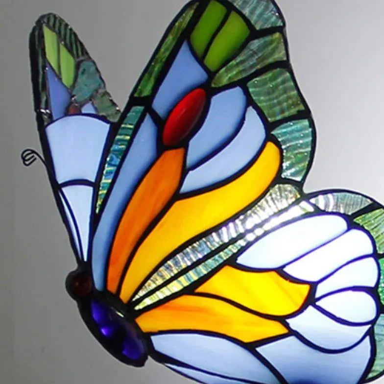 Tiffany Wall Sconce Butterfly Glass