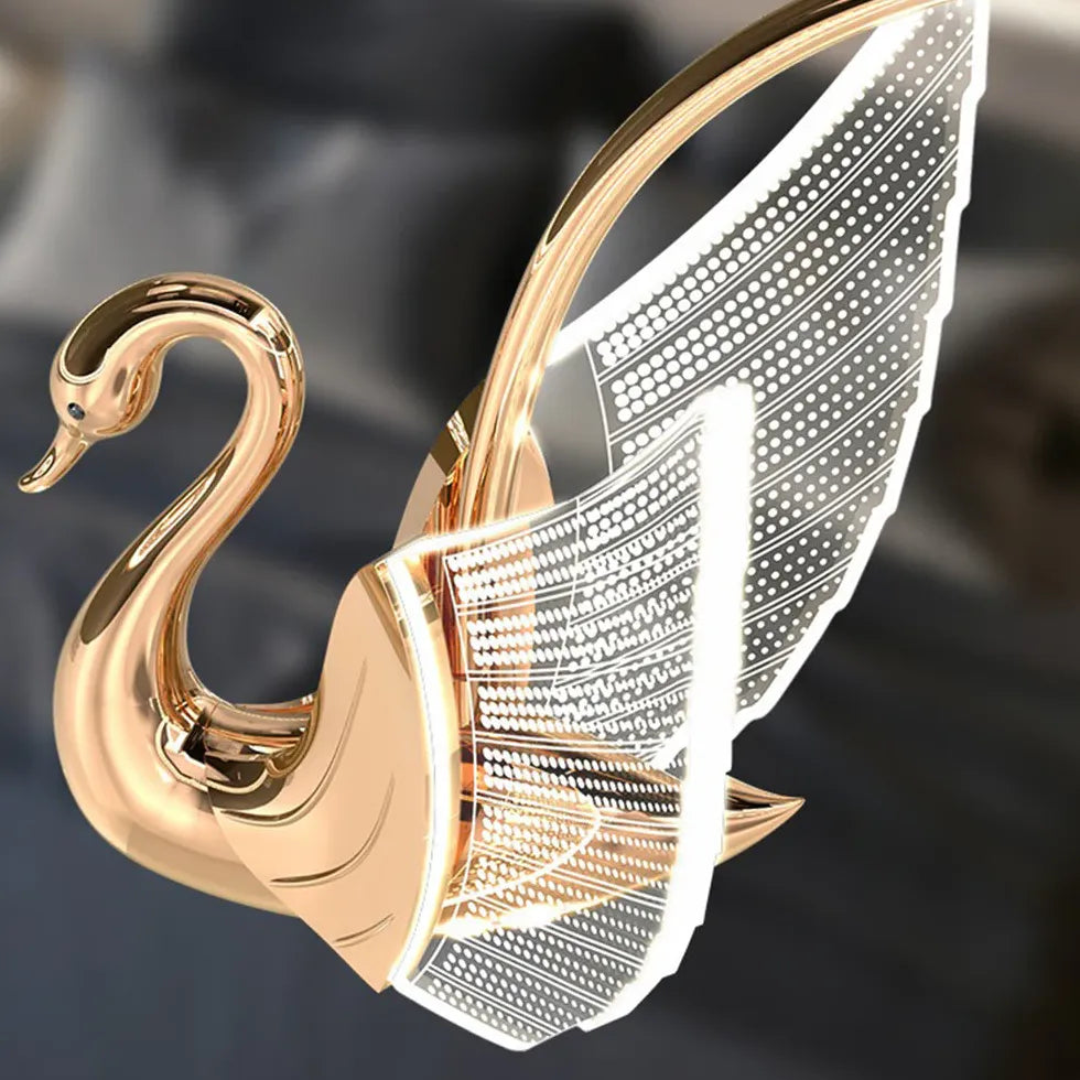 Swan Shape Modern Minimalist Bedroom Pendant Light