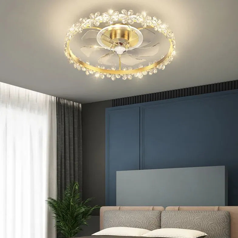 Floreale decorazioni decorazioni ventilato a soffitto da letto