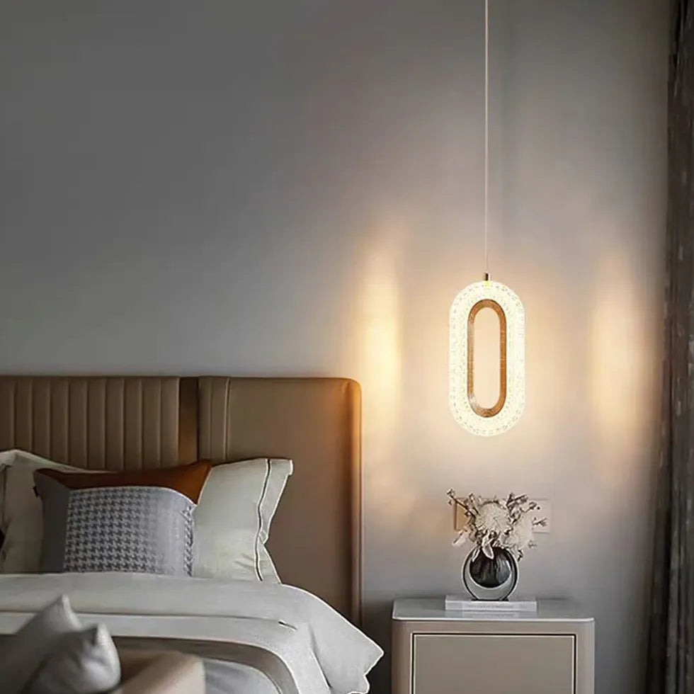 Lampadario con gocce di cristallo moderno Design elegante