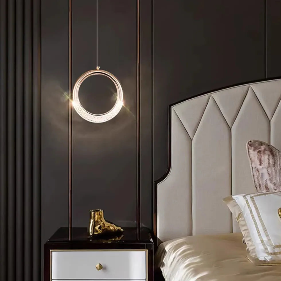 Lampadario con gocce di cristallo moderno Design elegante