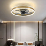 Two-Tone Ring Ceiling Fan with Light