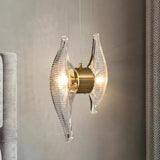 Wing-shaped Glass Bedroom Pendant Light