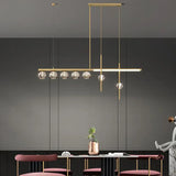 Multi-Head Crystal Linear Modern Pendant Light