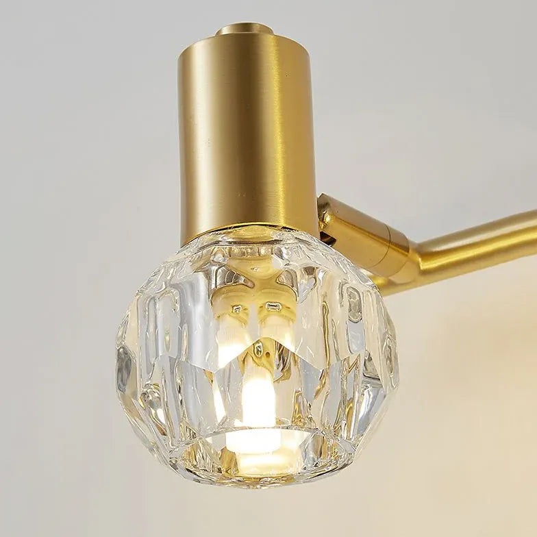 Crystal Gold Modern Bathroom Wall Lights