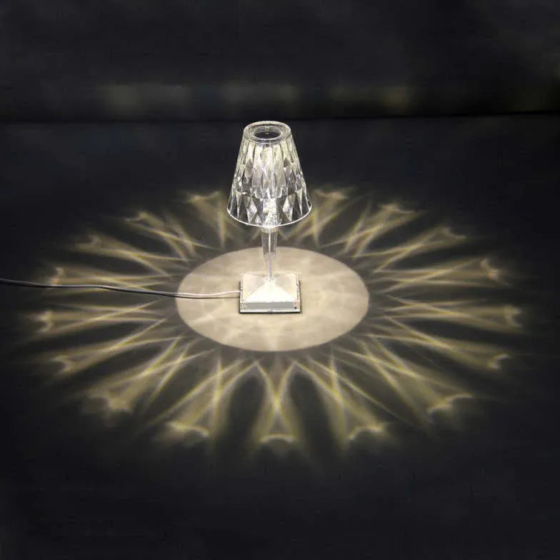 Transparent Crystal Ambient Table Lamp