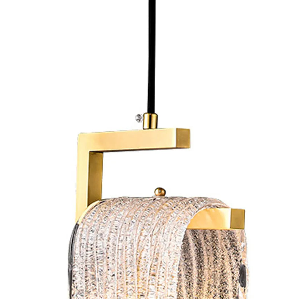 Elegant Gold Crystal for Dining Room Pendant Light