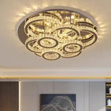 Irregular Multi-Ring Crystal Luxury Ceiling Light