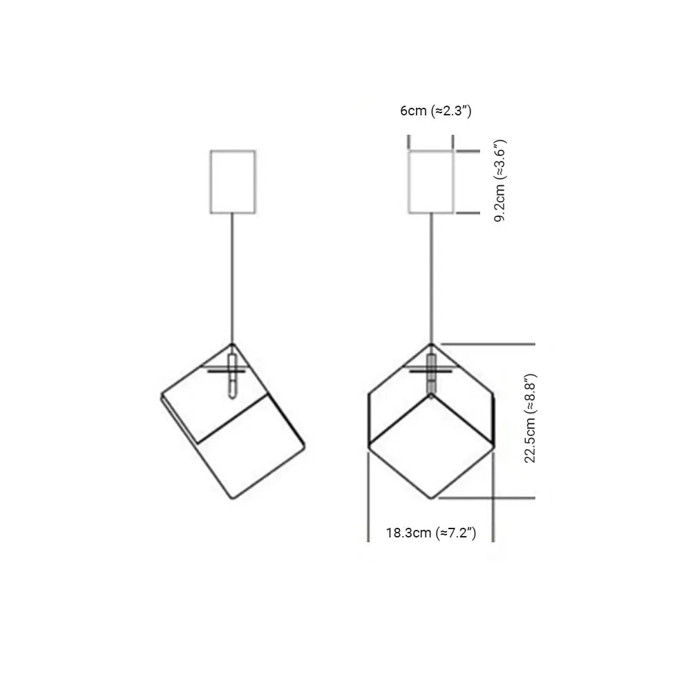 Cube Multi-Light Living Room Pendant Light