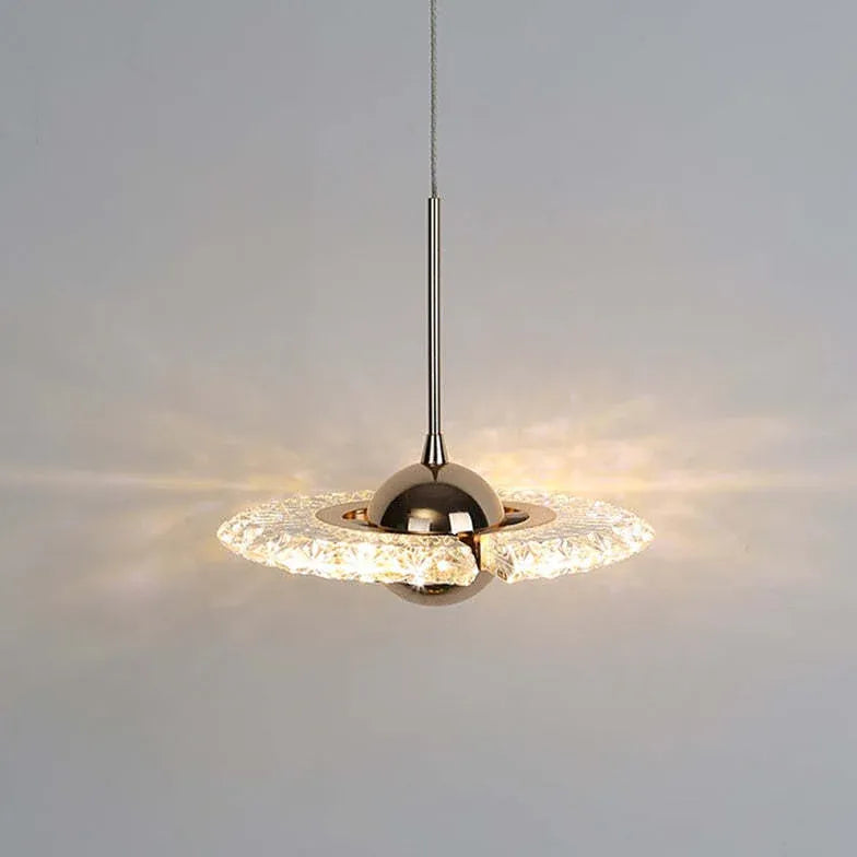 Lampadario moderno cristallo ali di angelo lucente