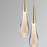 Lampadari a Sospensione in Cristallo LED Classico Altezza Regolabile per Comodino