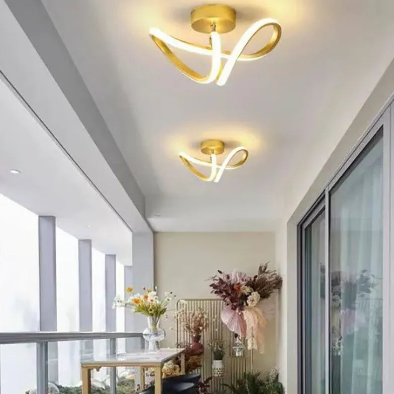 Lampade da soffitto a led moderne Anello Doppio