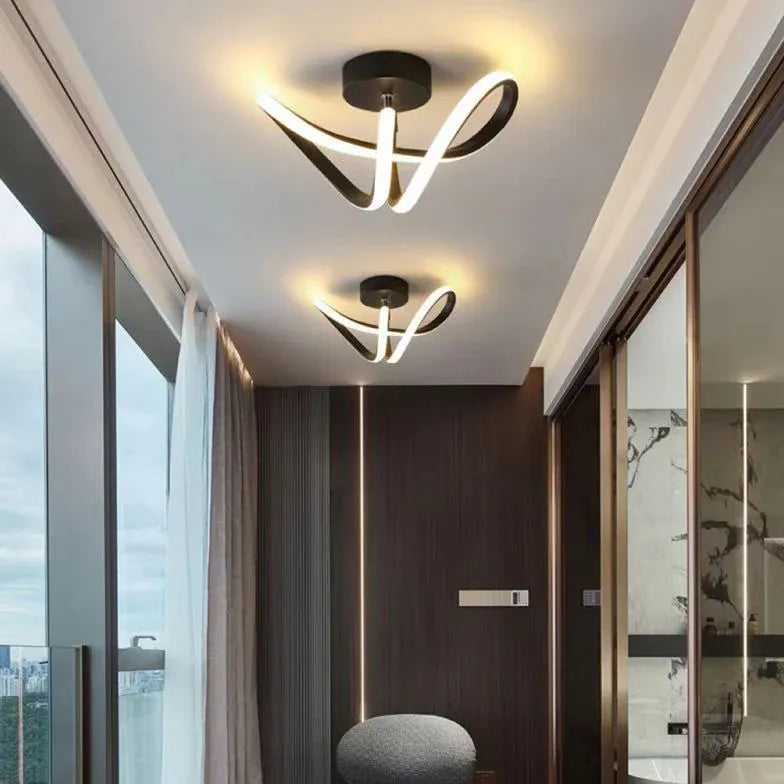 Lampade da soffitto a led moderne Anello Doppio