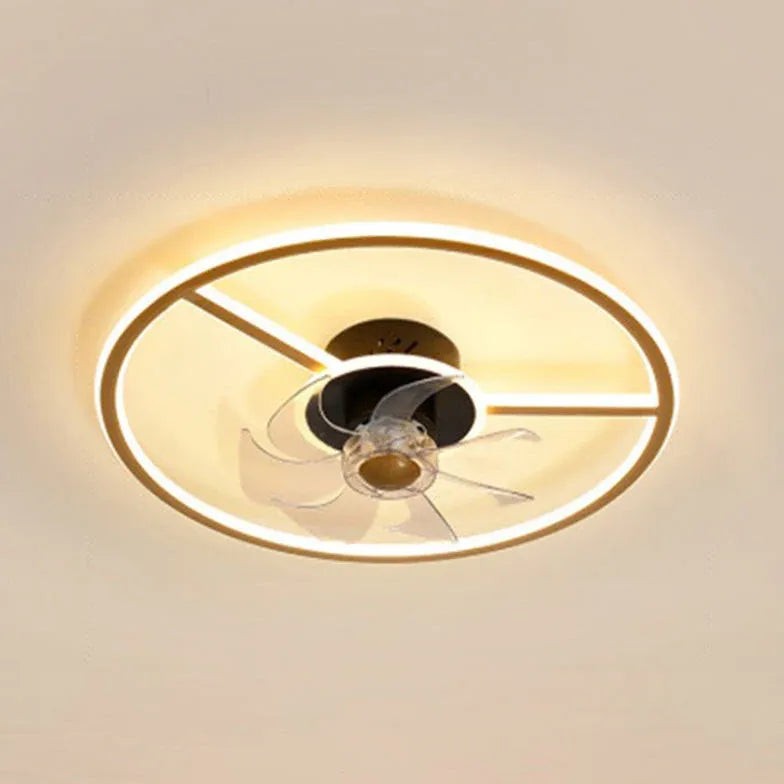 Ventilatori da soffitto vortice con luce Geometria