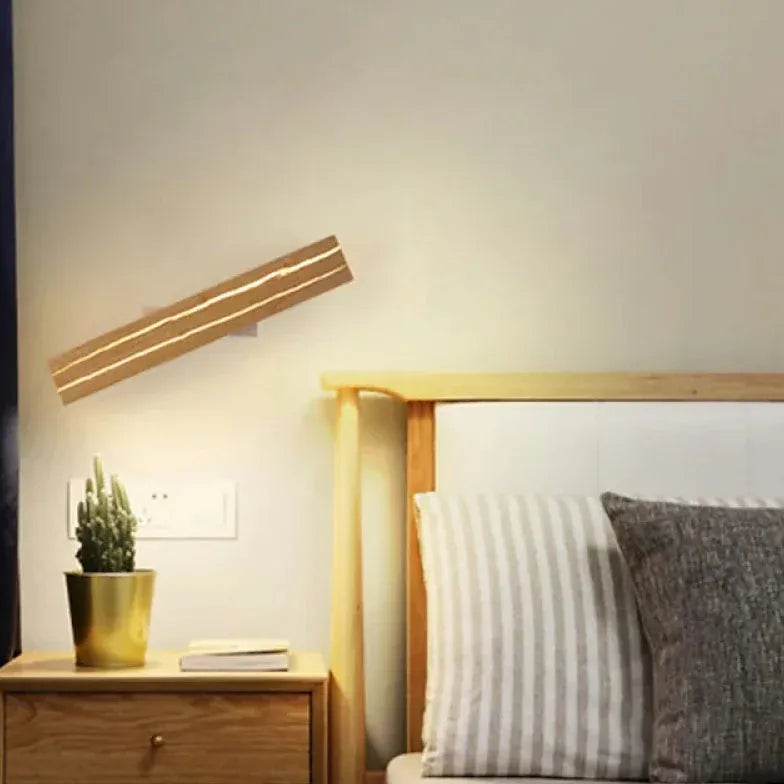 Wooden Adjustable Bedroom Reading Light