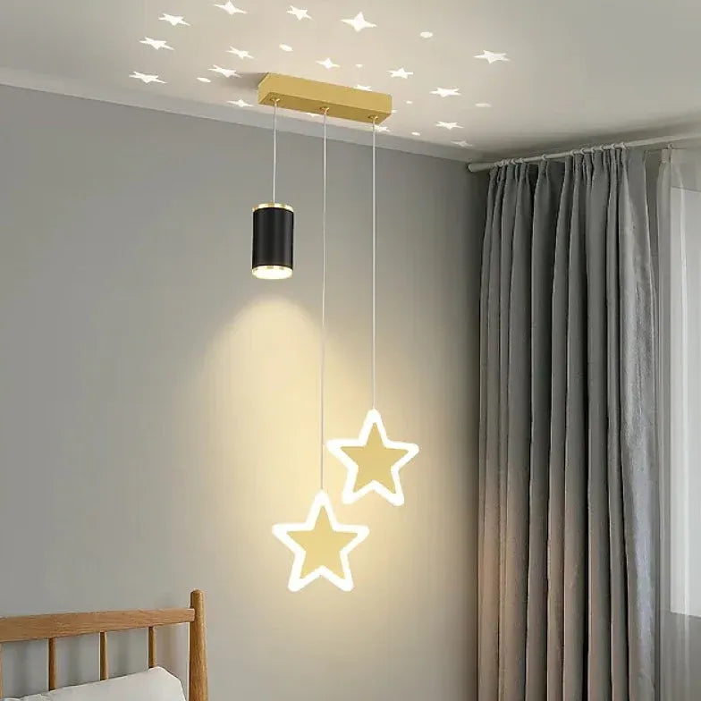 Multi-Head Star Design Modern Pendant Light