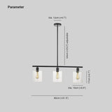 Lampadario Cucina Industriale in Vetro Trasparente