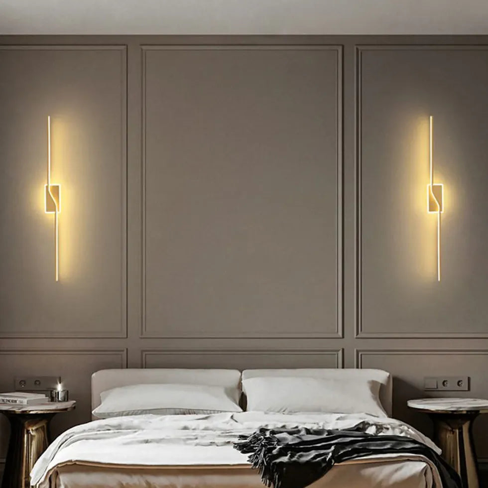 contemporary gold wall lights led