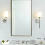 Frosted Glass Bathroom Plug in Wall Lights