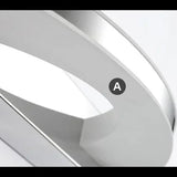 Applique da Parete Argento Led Bagno Moderno