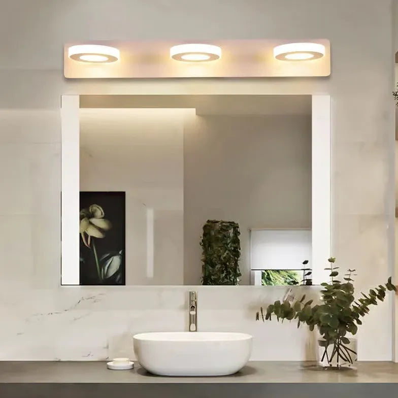 Applique da bagno led Bianco Rotondo Elegante