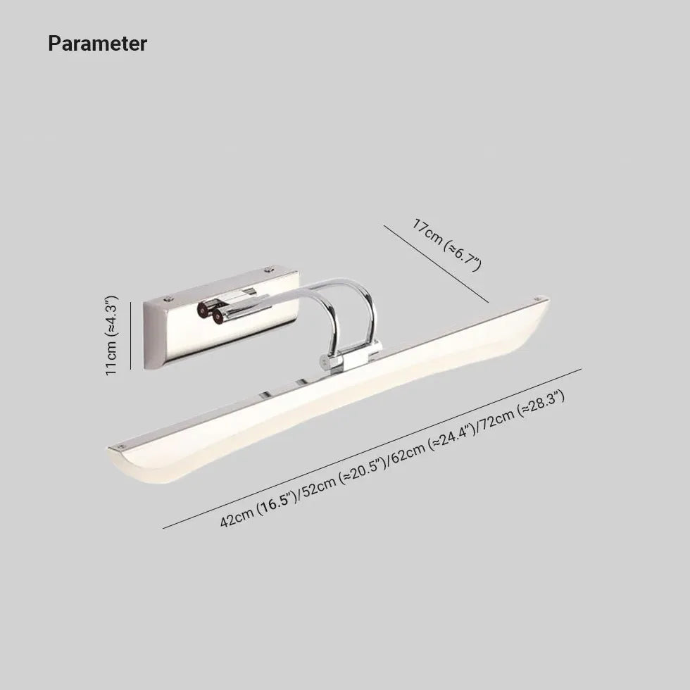 Lampada per quadro in acciaio inox moderno