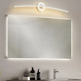 Lampada led per quadri in bagno curvo