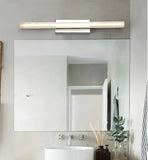 Silver Long Strip Bathroom Mirror Lights