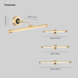 Applique Ottone Bagno Impermeabile Design Lungo