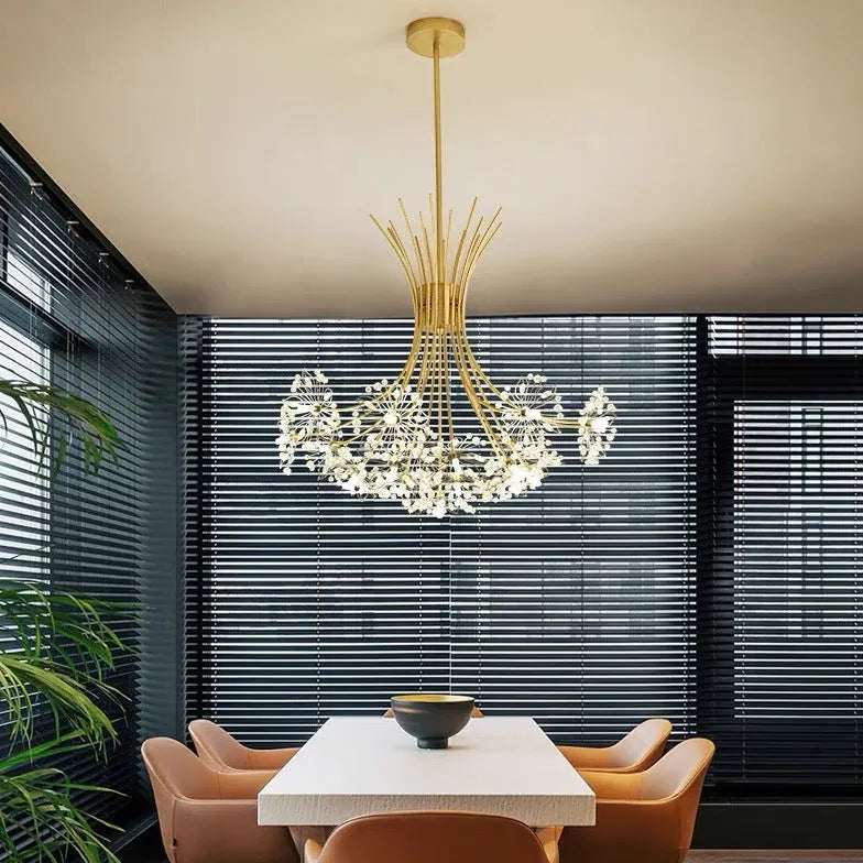 Golden Bouquet Dining Room LED Pendant Light