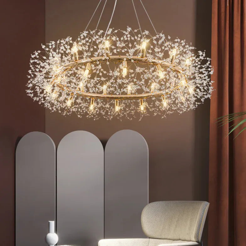 Soggiorno Lampadari Cristallo Moderni Eleganza e Raffinatezza