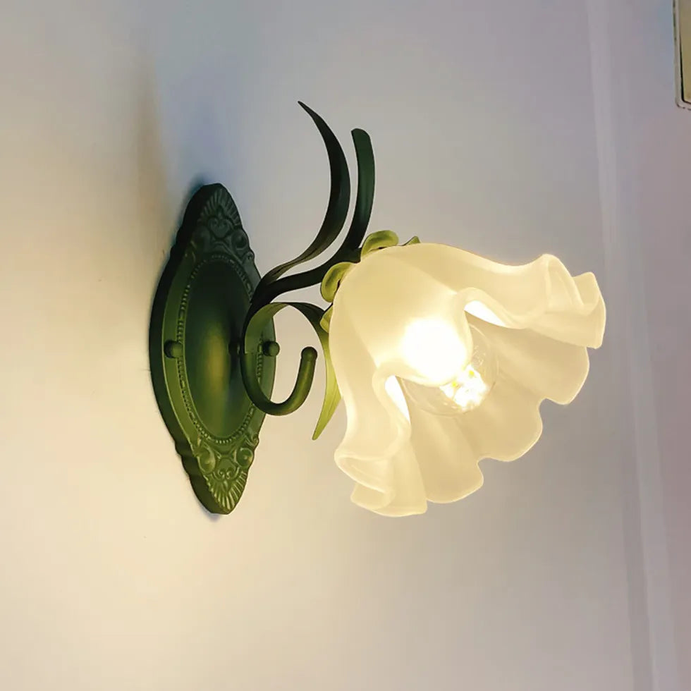 Green lily Country Vintage Wall Lights