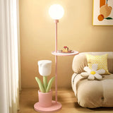 Cute Flower Creative Pink Floor Lamp