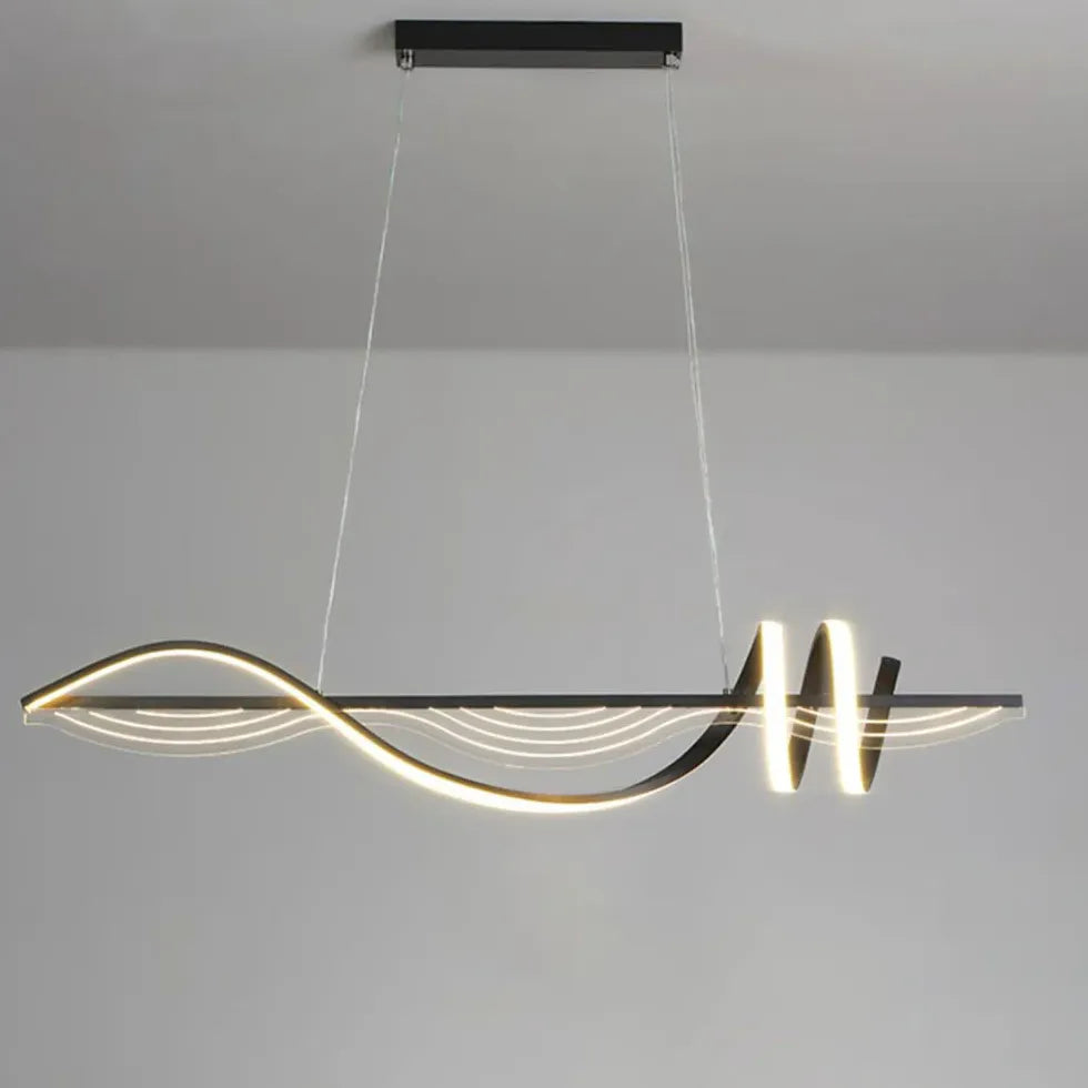 Spiral Shapes for Dining Room LED Pendant Light