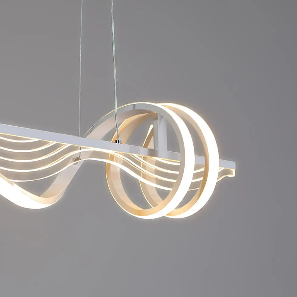 Spiral Shapes for Dining Room LED Pendant Light